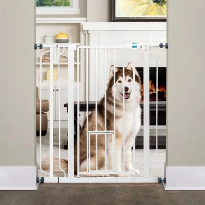 Barrera Carlson Pet Gate Extra Alta Con Puerta Gatera