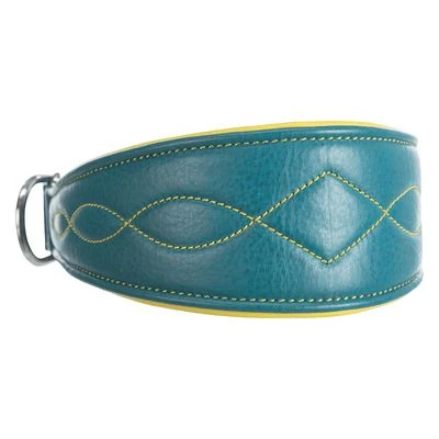 Collar Para Galgos Trixie Active Comfort Verde Petróleo/amarillo