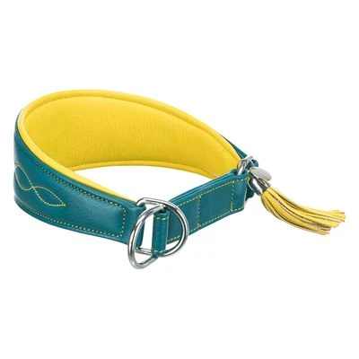 Collar Para Galgos Trixie Active Comfort Verde Petróleo/amarillo - Imagen 2