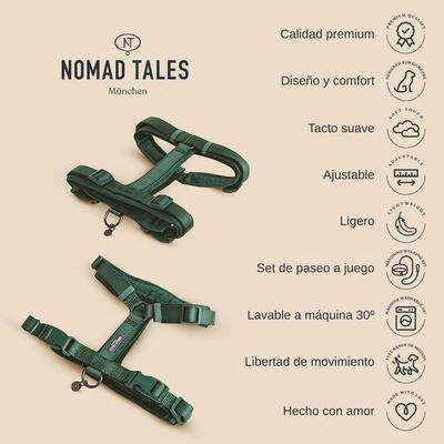 Arnés Nomad Tales Blush ébano Para Perros - Imagen 2