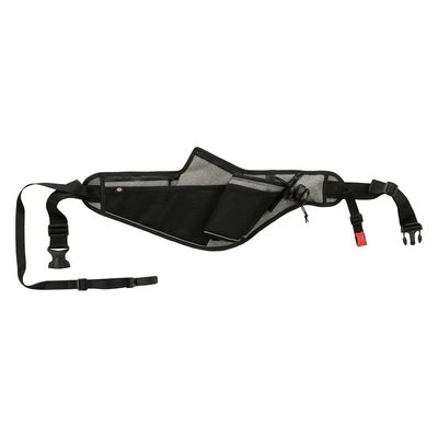 Correa De Jogging Con Cintur贸n Trixie Gris Y Negra Para Perros