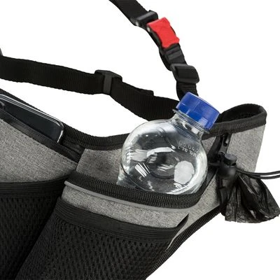 Correa De Jogging Con Cintur贸n Trixie Gris Y Negra Para Perros - Imagen 6