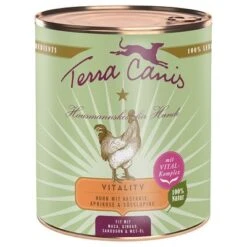 Terra Canis Vitality Comida Húmeda Para Perros 6 X 800 G