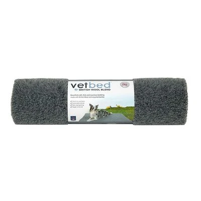 Alfombra Vetbed® Mezcla De Lanas Británicas Color Gris Oscuro - Imagen 4