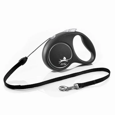 Correa Extensible Flexi Black Design Con Cordón De 5 M
