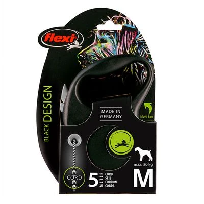 Correa Extensible Flexi Black Design Con Cordón De 5 M - Imagen 5