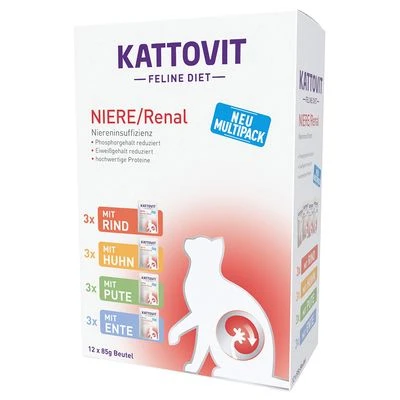 Kattovit Renal En Bolsitas Pack Mixto - 12 X 85 G
