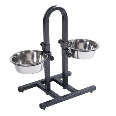 Soporte Ajustable Con Dos Comederos De 1,6 L - Imagen 2