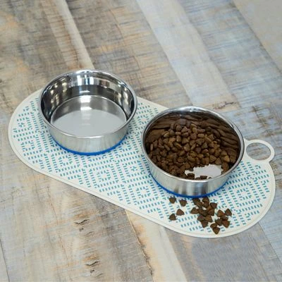 Alfombrilla Para Comederos TIAKI Silikon Rombo Verde - Imagen 2