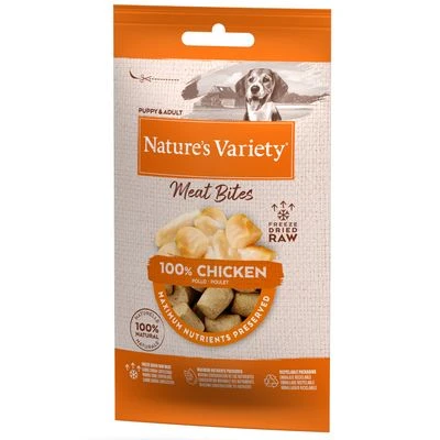 Nature's Variety Meat Bites Snack Liofilizado Para Perros - Imagen 3
