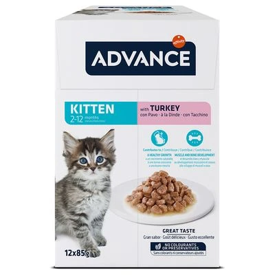 Advance Kitten Con Pavo Comida Húmeda Para Gatos - Imagen 2