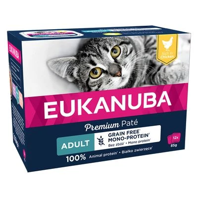 Eukanuba Grain Free Adult 12 X 85 G Para Gatos - Imagen 2