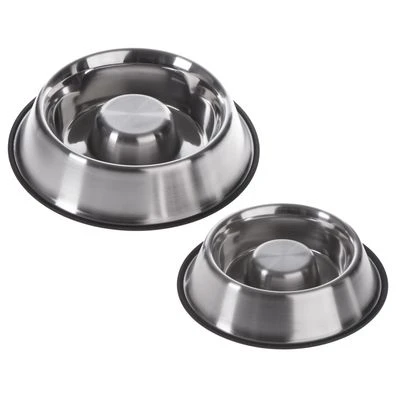 Comedero Antivoracidad De Acero Para Perros - Imagen 2