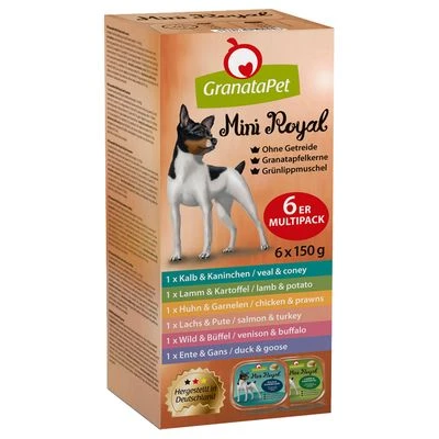 GranataPet Mini Royal 6 X 150 G Comida Húmeda Para Perros